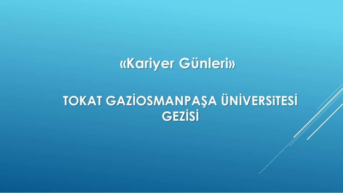 Gaziosmanpaşa Üniversitesi'ne Gezi düzenledik.